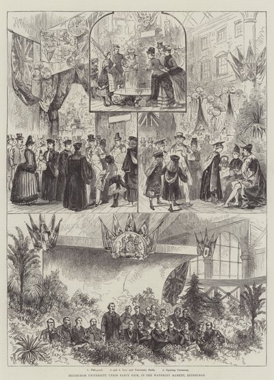 Edinburgh University Union Fancy Fair, in the Waverley Market, Edinburgh by Melton Prior